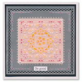 Tina's Flowerette Heart Parchlet A6 Square Groovi Plate