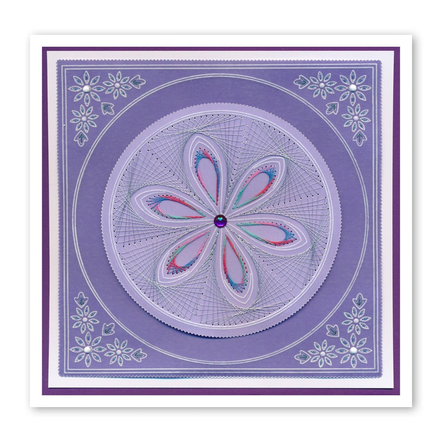 Tina's Petal Embroidery A5 Square Groovi Plate