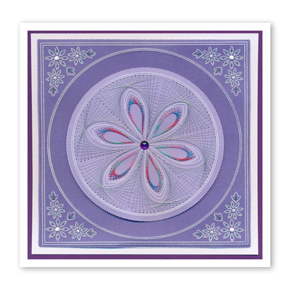 Tina's Petal Embroidery A5 Square Groovi Plate