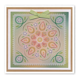 Tina's Teardrop & Petal Embroidery A5 Square Groovi Plate Duo
