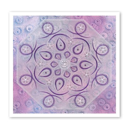 Tina's Teardrop Embroidery A5 Square Groovi Plate