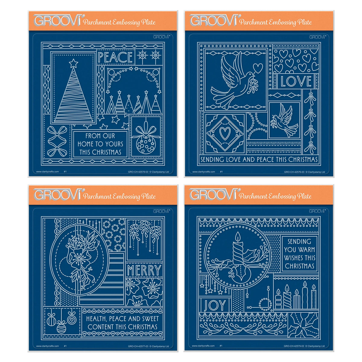 Tina's Christmas Easy Layout A5 Square Groovi Plate Collection