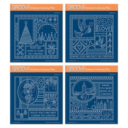 Tina's Christmas Easy Layout A5 Square Groovi Plate Collection