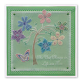 Tina's Butterfly, Dragonfly, Flower & Tree Fun A5 Square Groovi Plate Quartet