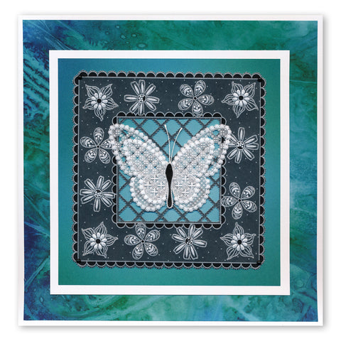 Tina's Butterfly, Dragonfly, Flower & Tree Fun A5 Square Groovi Plate Quartet