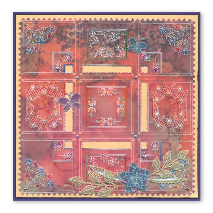 Tina’s Mixed Shapes Parchlets A6 Square Groovi Plate Collection