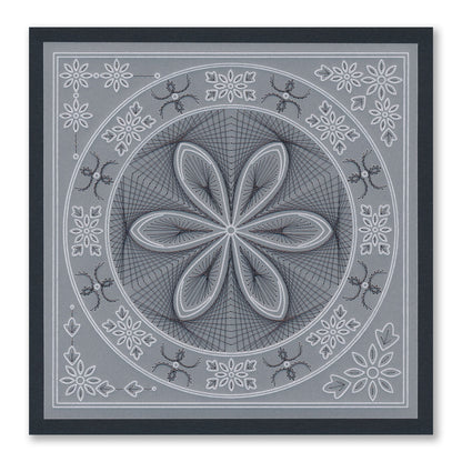 Tina's Petal Embroidery A5 Square Groovi Plate