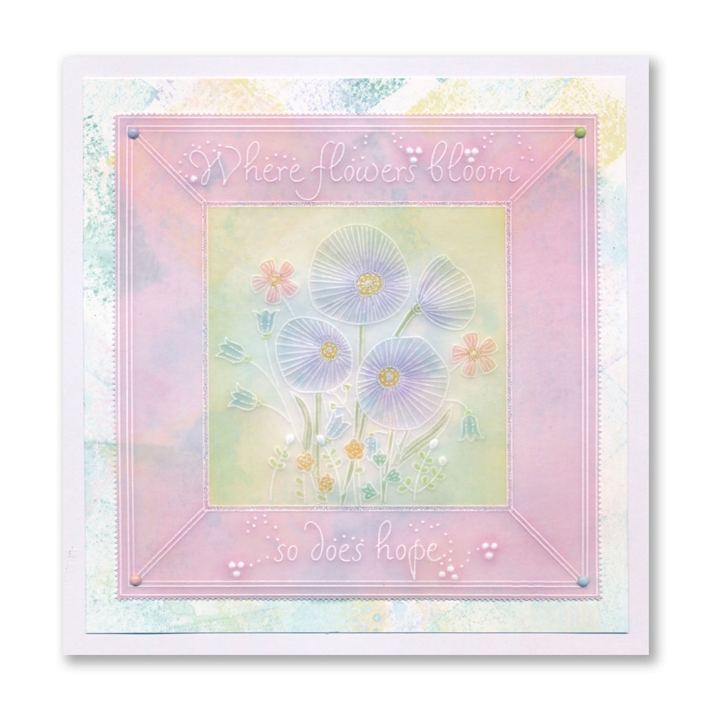 Floral Spray A6 & Spacer Groovi Plate Collection