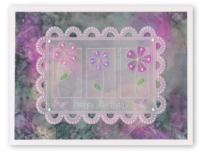 Tina's Floral Delights A5 Square Groovi Plate Collection