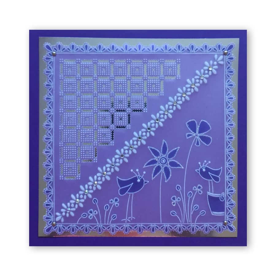 Tina's Floral Delights A5 Square Groovi Plate Collection