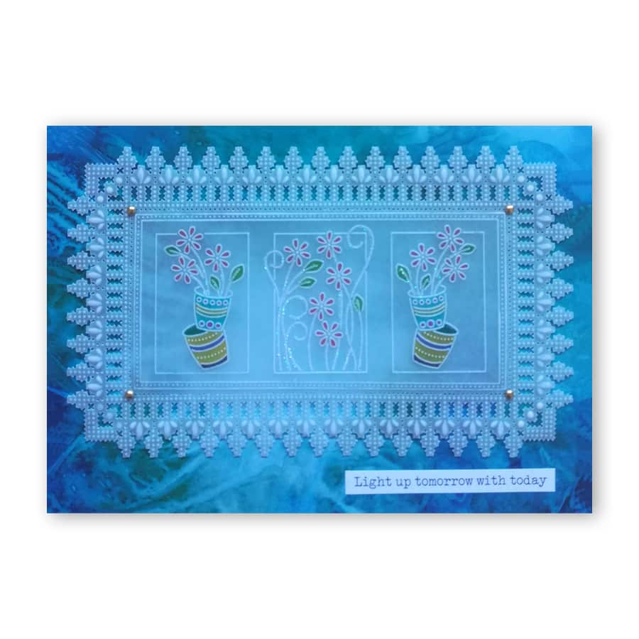 Tina's Floral Delights A5 Square Groovi Plate Collection