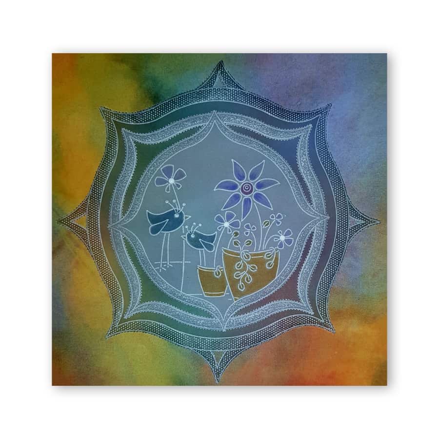 Tina's Floral Delights A5 Square Groovi Plate Collection