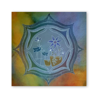 Tina's Floral Delights A5 Square Groovi Plate Collection