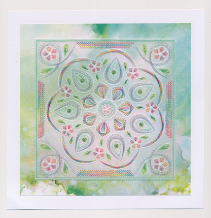 Tina's Teardrop Embroidery A5 Square Groovi Plate