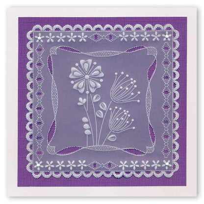 Tina's Floral Delights A5 Square Groovi Plate Collection