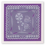 Tina's Primrose & Alliums Floral Delight A5 Square Groovi Plate
