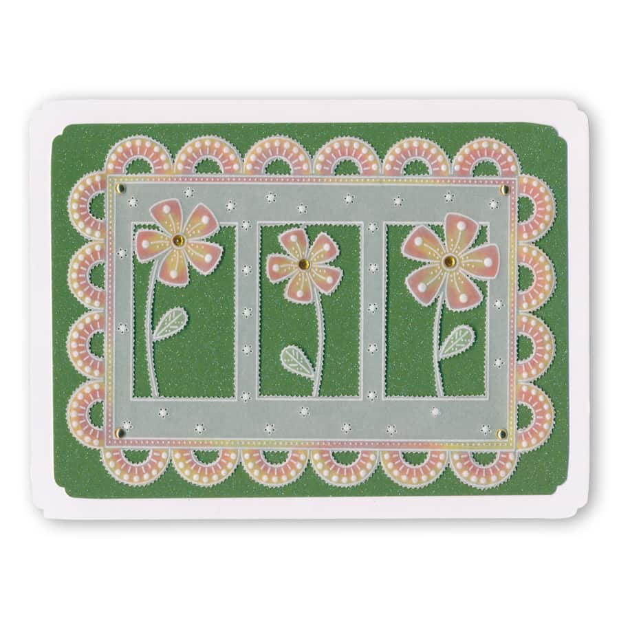 Tina's Floral Delights A5 Square Groovi Plate Collection