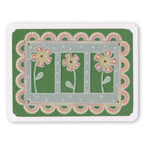 Tina's Daisies & Buttercups Floral Delight A5 Square Groovi Plate