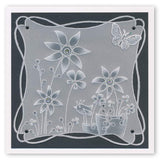 Tina's Sunflowers & Birds Floral Delight A5 Square Groovi Plate