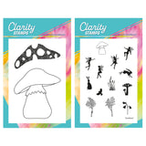 Toadstool Outline & Whimsical Miniatures A6 Stamp & Mask Duo