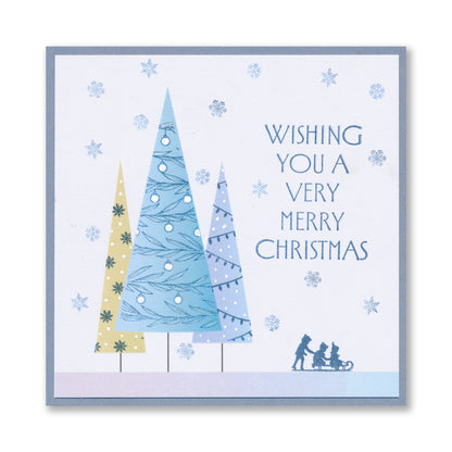 Triangle Trees 4" x 4" Card Toppers