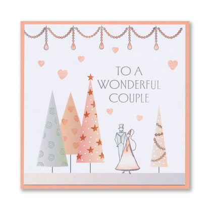 Triangle Trees 4" x 4" Card Toppers