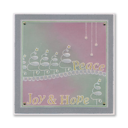 Tina's Christmas Parchlets A6 Square Groovi Plate Collection