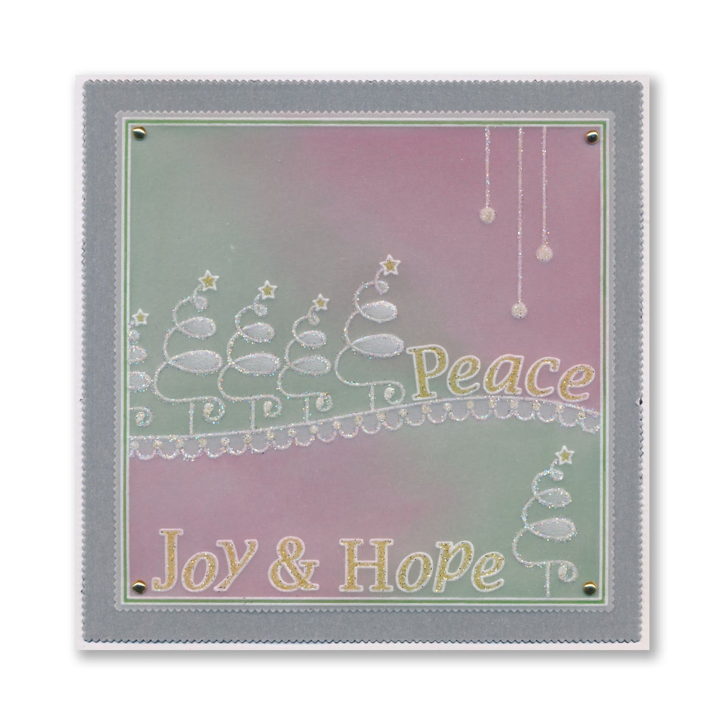 Tina's Christmas Tree Parchlet A6 Square Groovi Plate