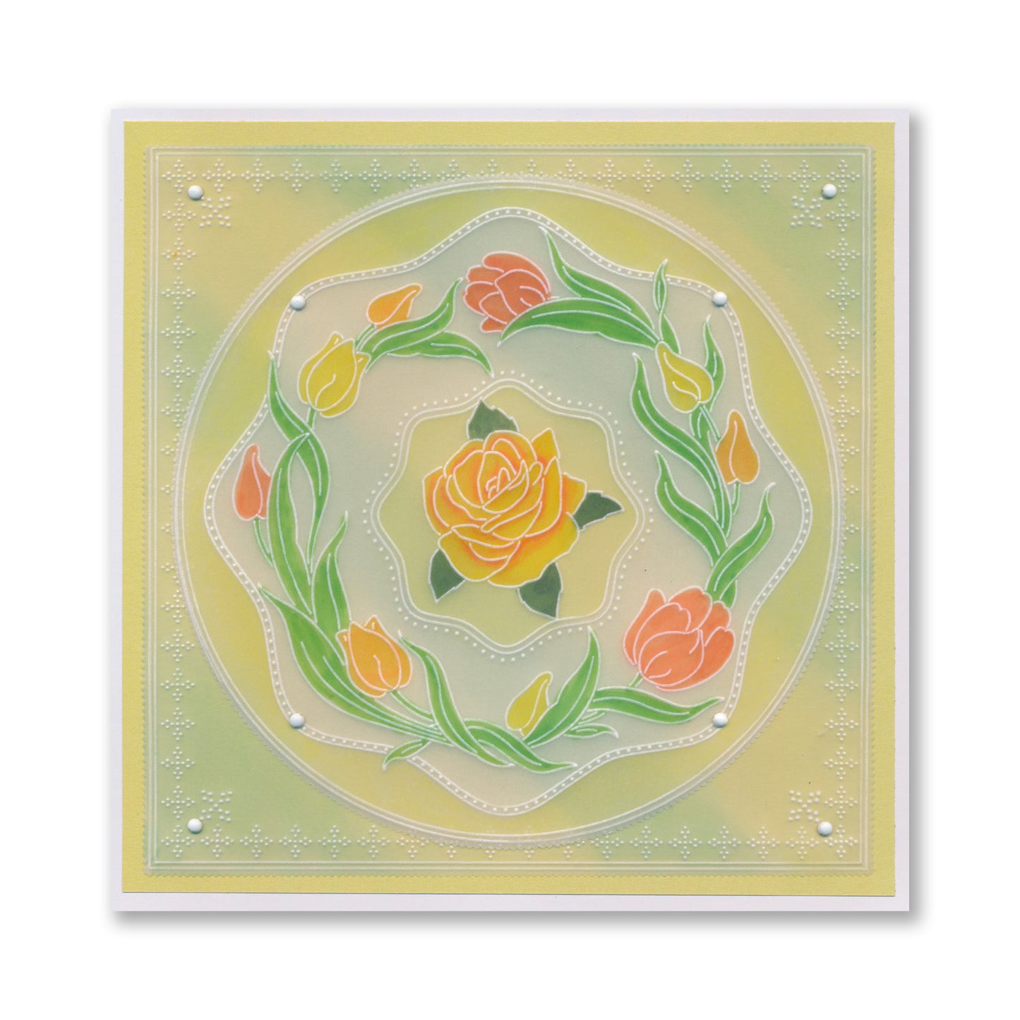 Linda's Floral Shapes Midi Groovi Plate Quartet