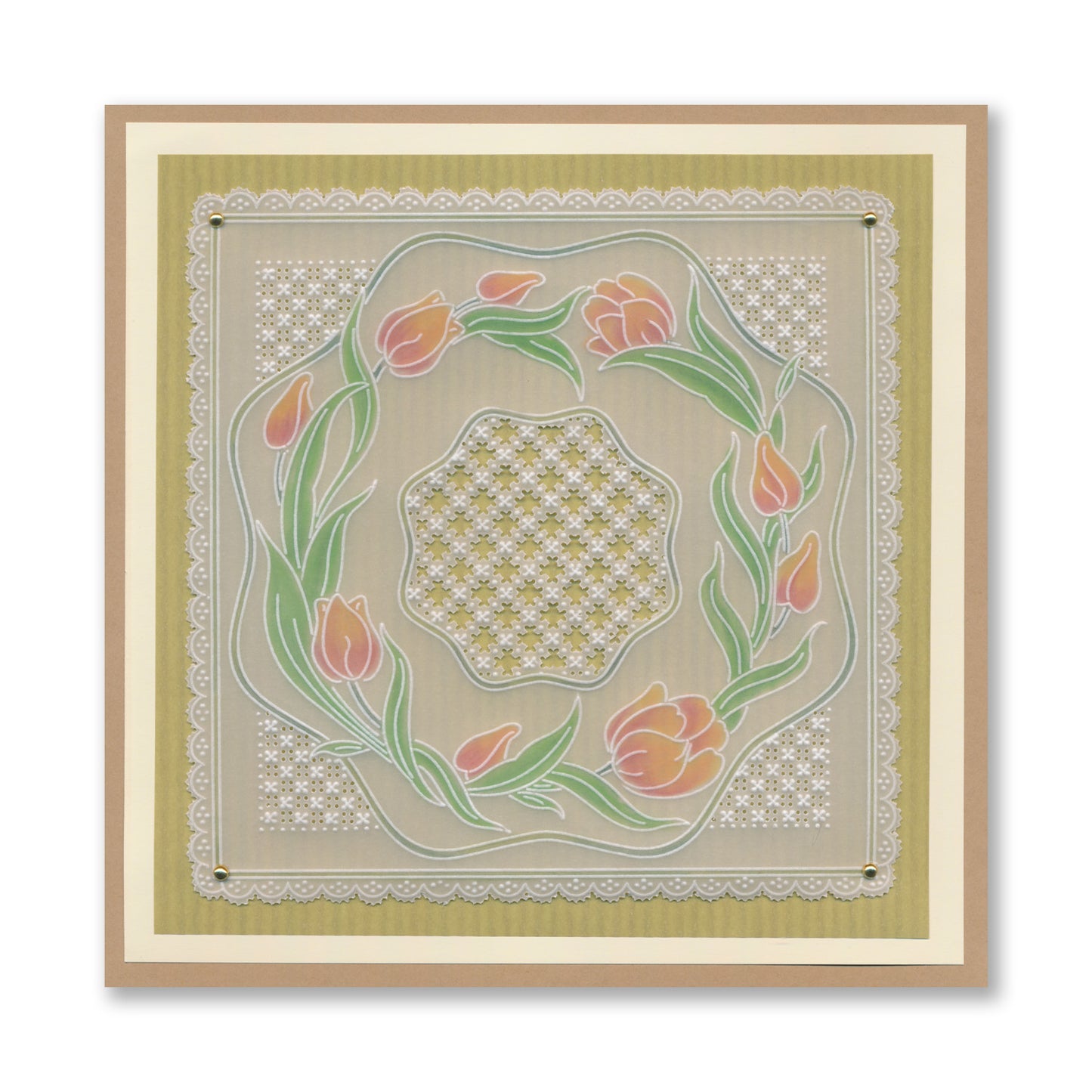 Linda's Floral Shapes Midi Groovi Plate Quartet