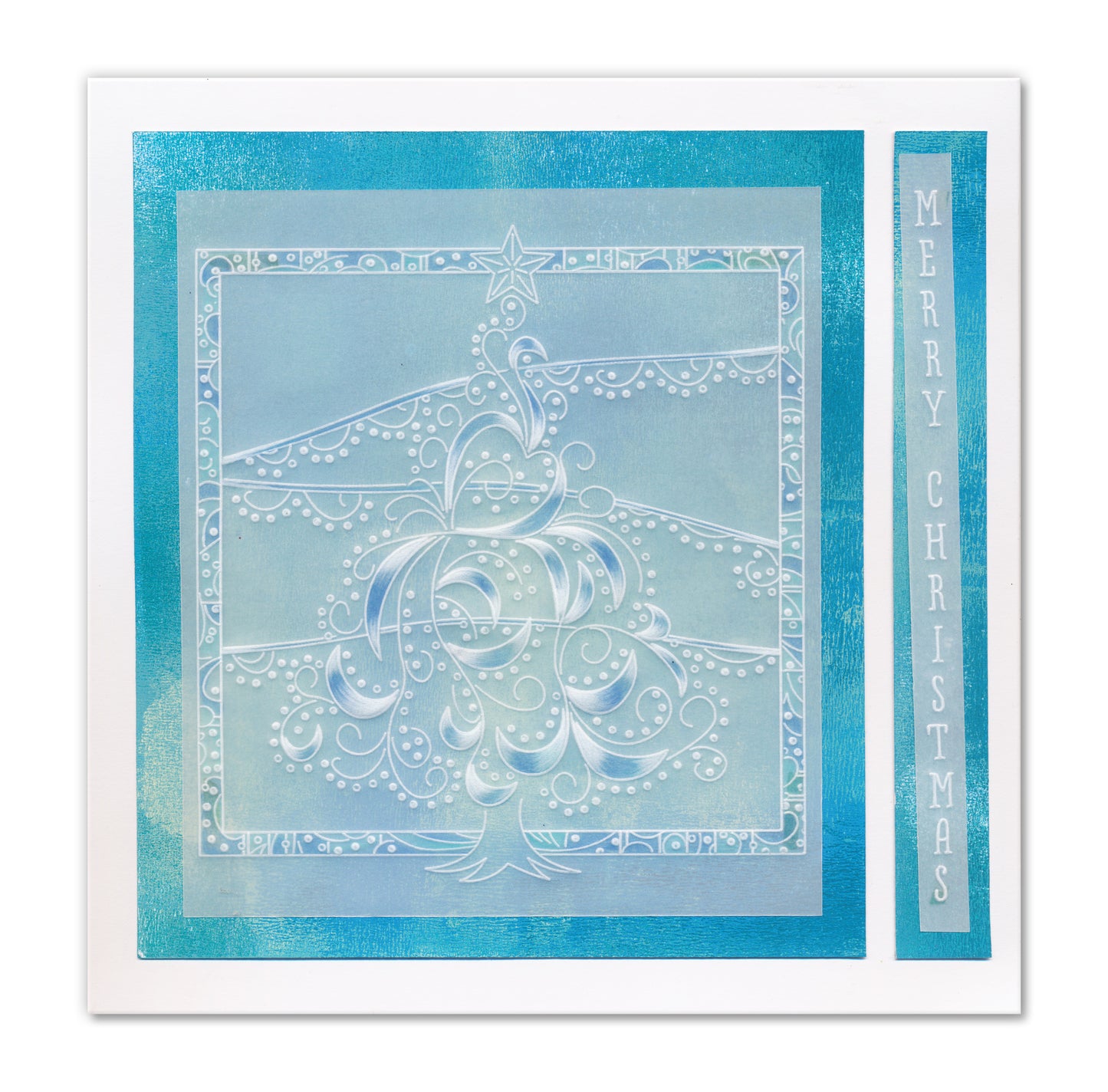 Christmas Tree Swirl A5 Square Groovi Plate