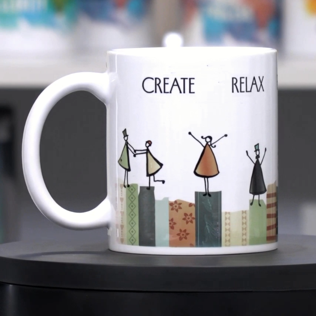 Clarity Character Mug - CREATE, RELAX, REPEAT