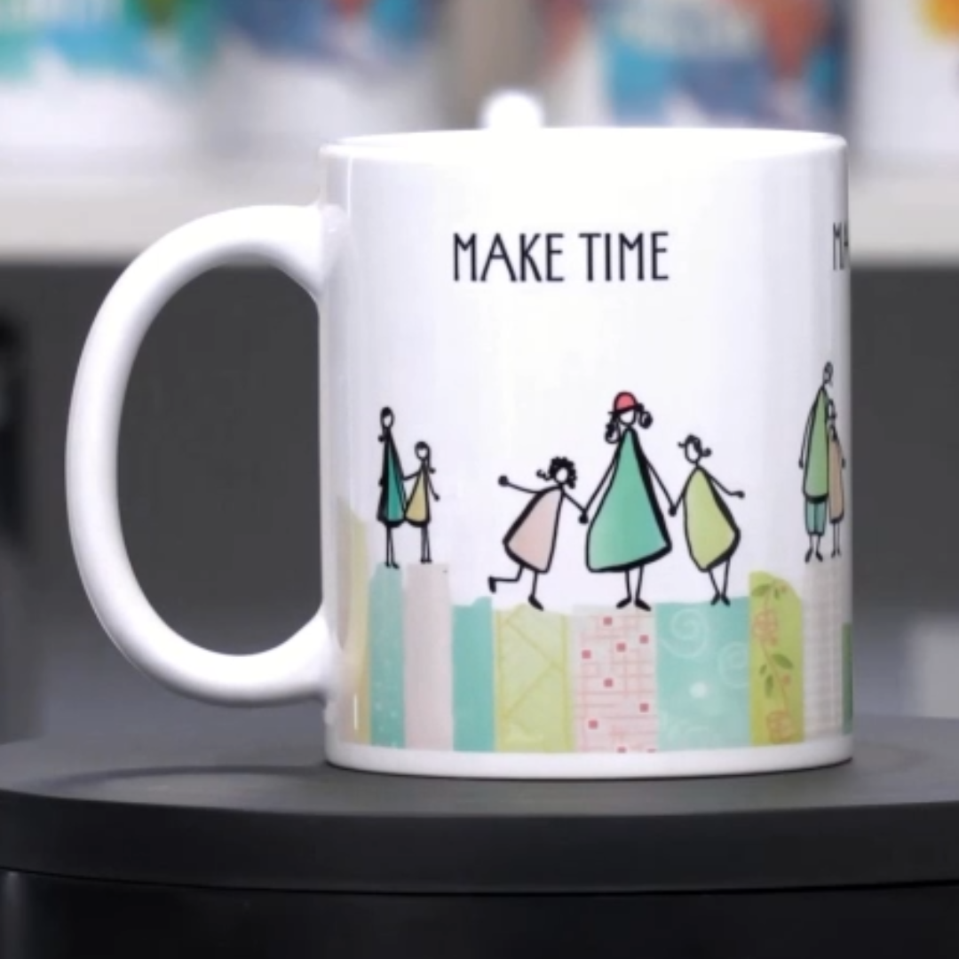 Clarity Character Mug - MAKE TIME, MAKE ART, MAKE HAPPY