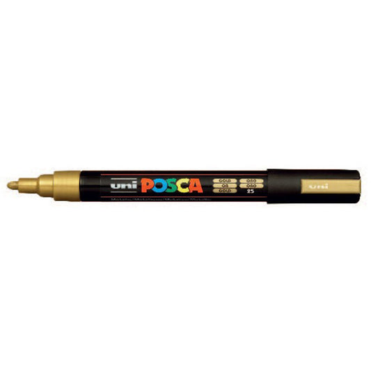 Gold - Uni Posca Marker Pen - PC-5M - Medium Tip