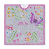 Jazz's Jazz It Up Sentiments Pouch A5 Square Groovi Plate