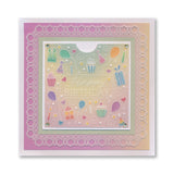 Jazz's Happy Birthday Pouch A5 Square Groovi Plate