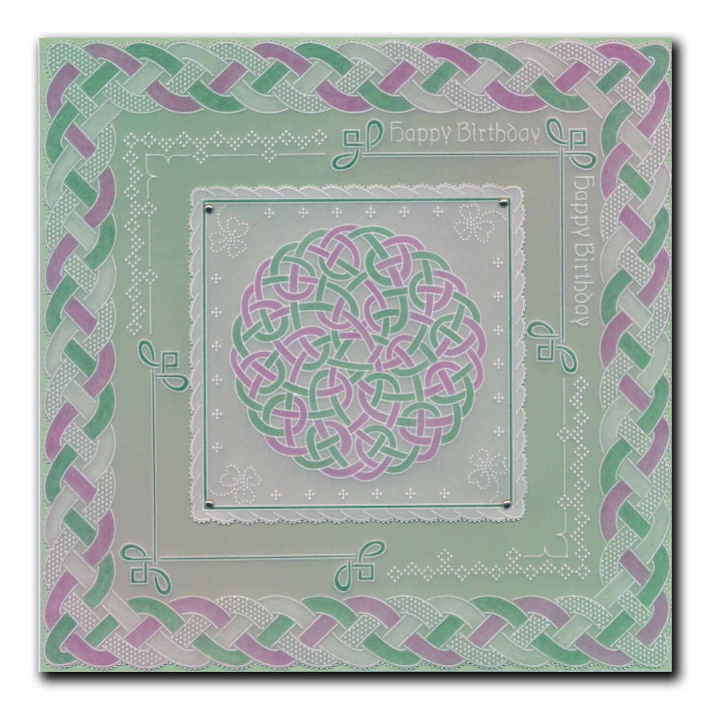 Linda's Layering Frames Set 5 - Celtic A4 Square & A5 Square Groovi Plate Collection
