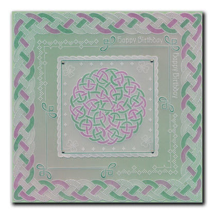 Linda's Layering Frames Set 5 - Celtic A4 Square & A5 Square Groovi Plate Collection