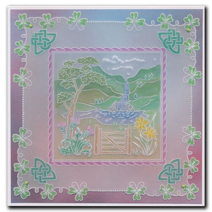 Linda's Layering Frames Set 5 - Celtic A4 Square & A5 Square Groovi Plate Collection