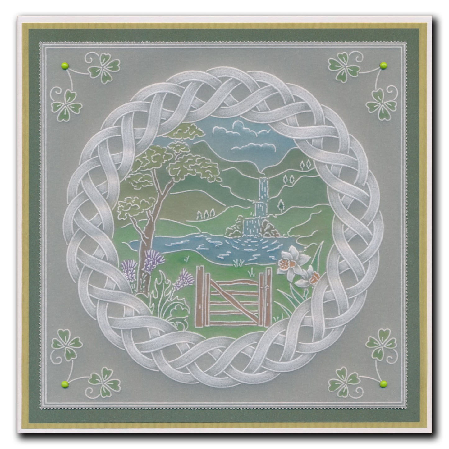 Linda's Layering Frames Set 5 - Celtic A4 Square & A5 Square Groovi Plate Collection