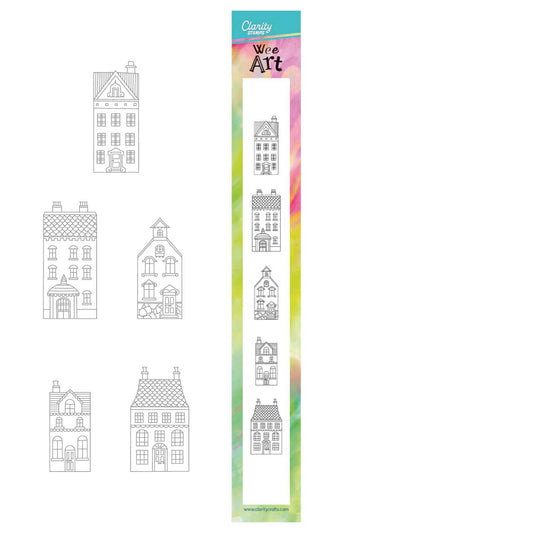 Wee Stamp Set 15 – Houses & Cottages (with Mask)