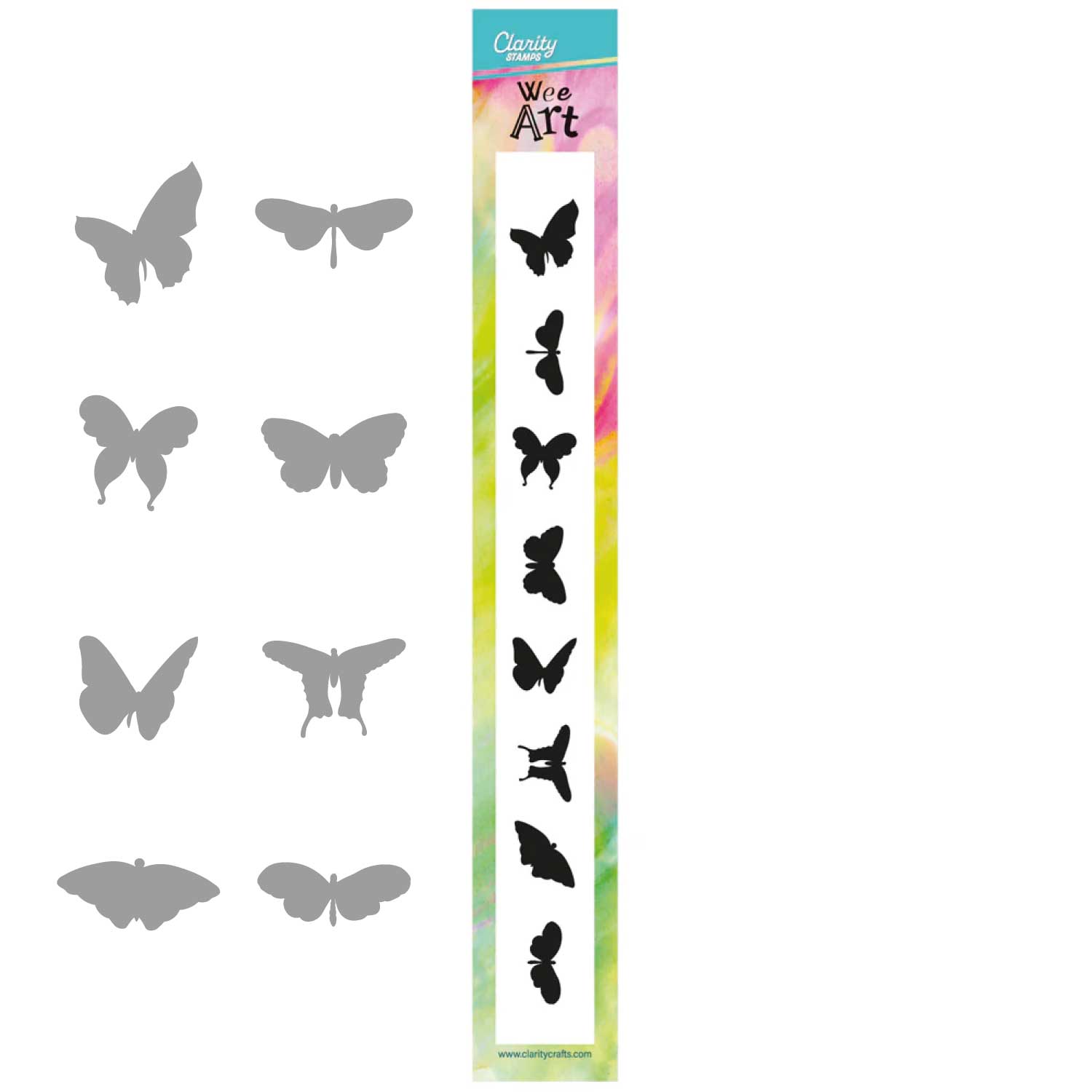 Wee Stamp Set 24 – Butterflies – Clarity Crafts
