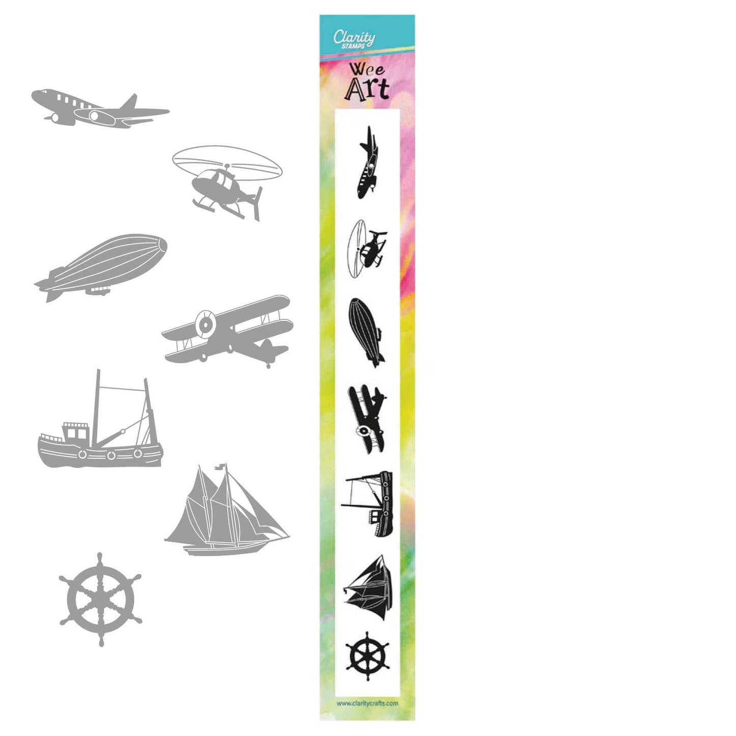 Wee Stamp Set 27 – Planes & Boats