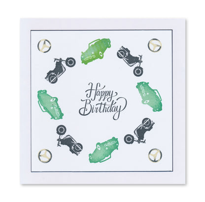 Wee Cars & Bikes Stamp Set