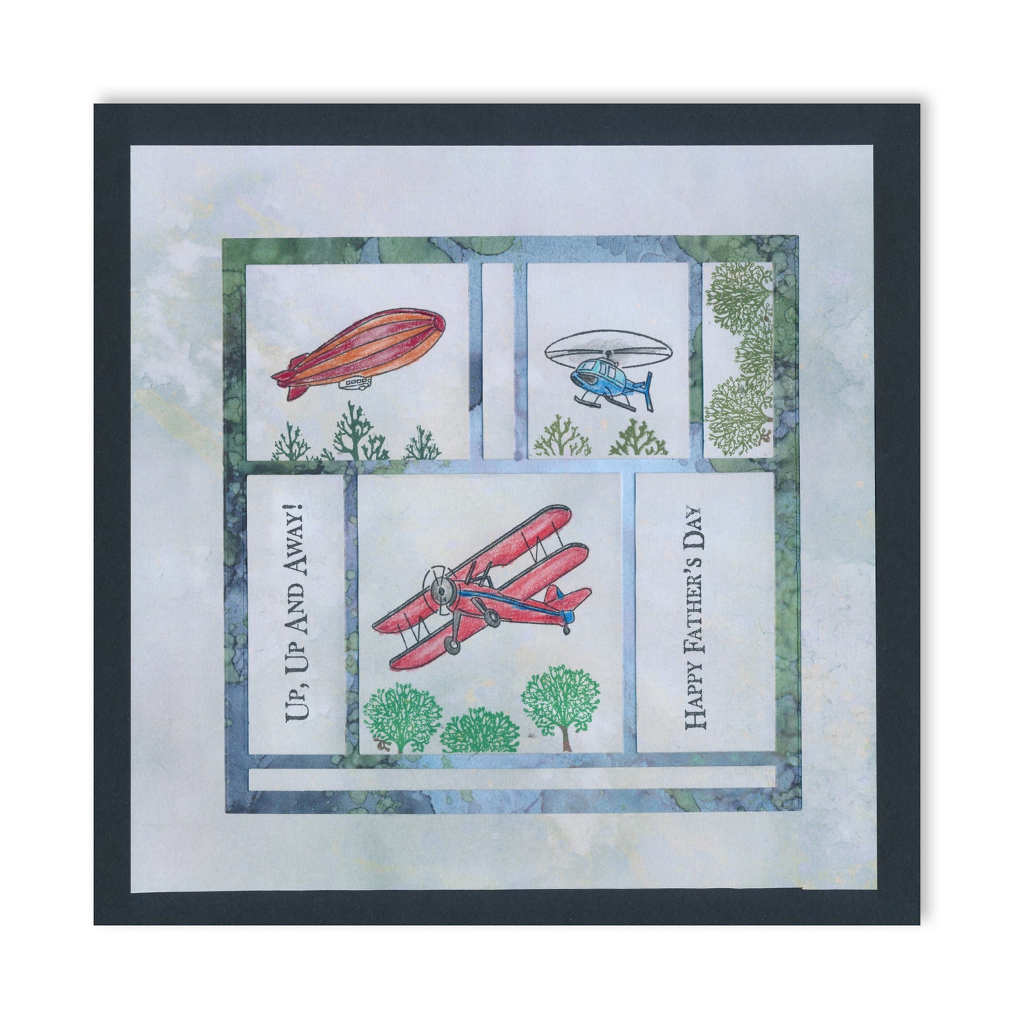 Tea Papers - Abstract Layout 1 Infusions Collage Paper 8" x 8"