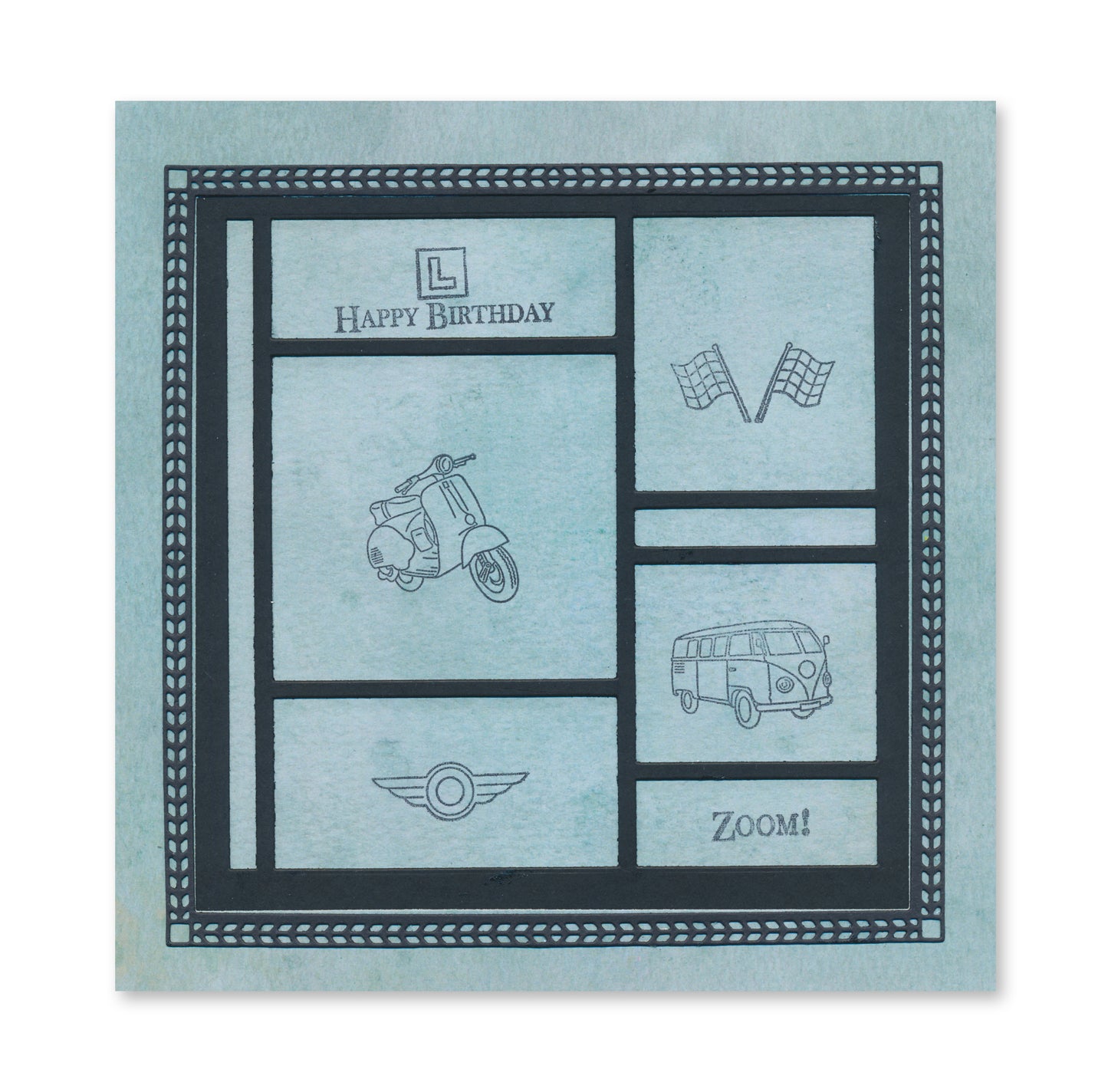 Tea Papers - Abstract Layout 1 Infusions Collage Paper 8" x 8"