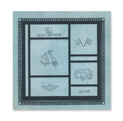 Tea Papers - Abstract Layout 1 Infusions Collage Paper 8" x 8"