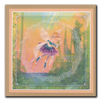 Pia - Whimsy Poppet A6 Square Groovi Plate