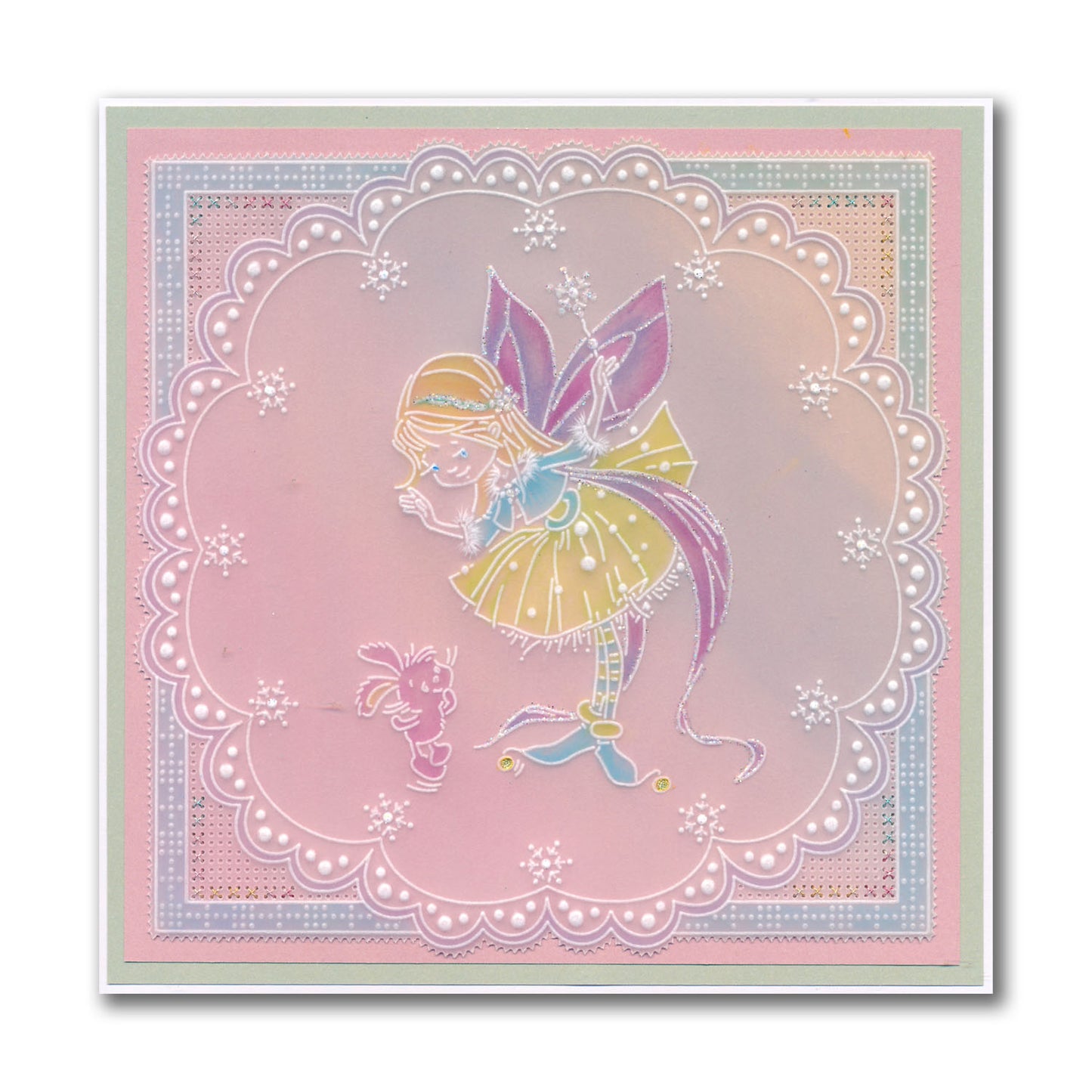 Peach - Whimsy Poppet A6 Square Groovi Plate