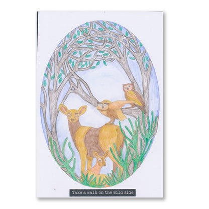 Woodland Creatures A4 Colouring Art Pack